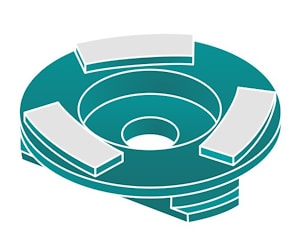 Алмазная фреза GB 1 - 315/250 мкм